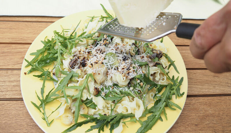 Dicke Bohnen mit Nudeln