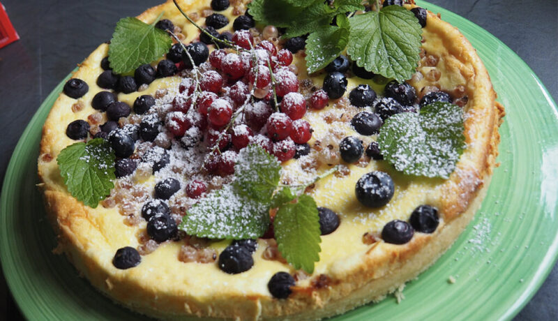 Käsekuchen-Beeren