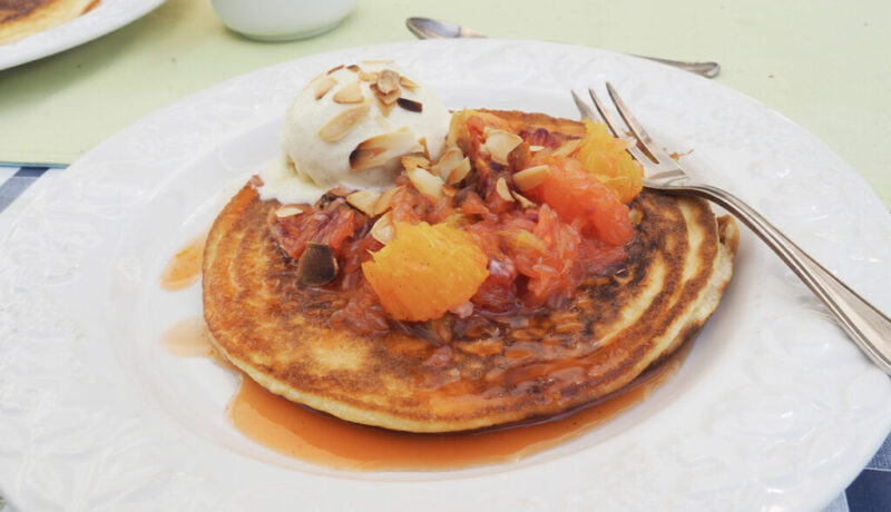 Pfannkuchen-orangen