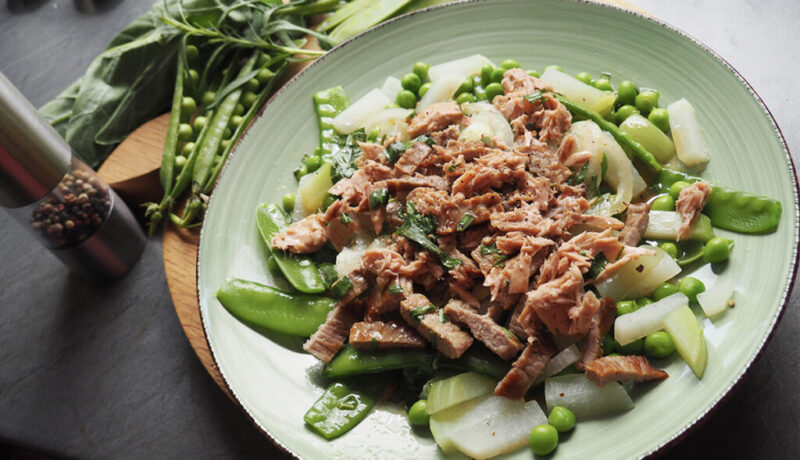 güner Salat mit Kalbfleisch